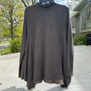 Anthropologie T.La Olive Mock Neck Sweater